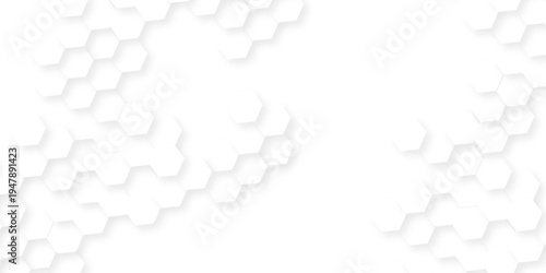 Abstract background with hexagons honeycomb technology texture. Hexagonal shape structure light seamless geometric background. Surface polygon pattern with digital hexagon and futuristic business.