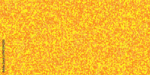 Abstract geometric wall tile and metal cube background triangle wallpaper. Seamless geometric pattern low polygon backdrop background. Orange and yellow diamond overlap polygonal background.
