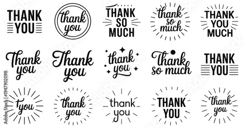 express gratitude, versatile thank you typography designs suitable for managers, directors, team leaders, supervisors, executives, and rank titles in any occasion.