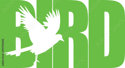 Bird Green Logo Vector