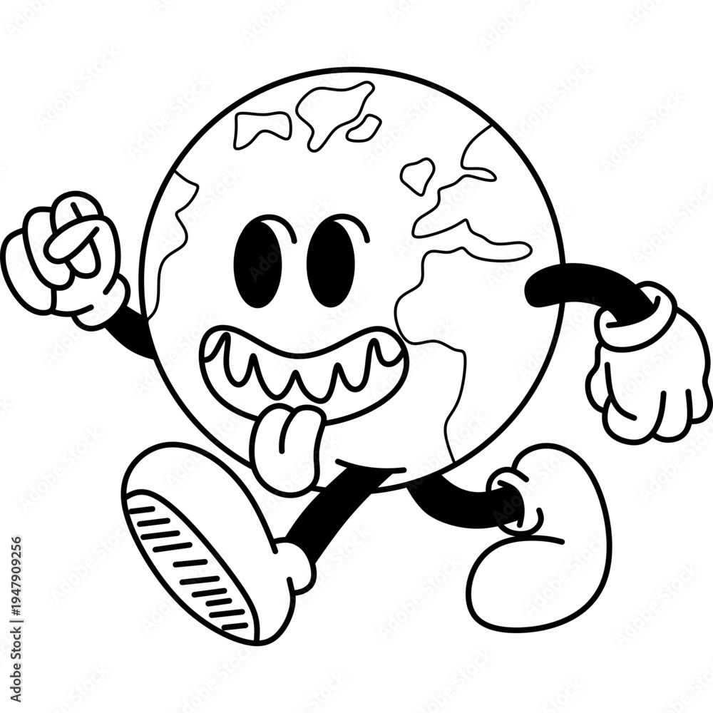 Obraz premium Earth Day Mascot Character Illustration