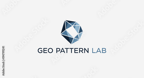 Geometric pattern design logo.