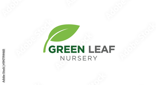 Green Leaf Nursery Logo Design.