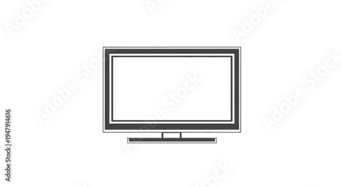 Modern flat screen television set.
