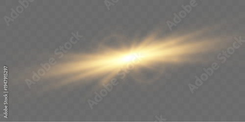 golden radiant starburst with honey glow, isolated saffron sun flare sparkle for cinematic texturing and post-production