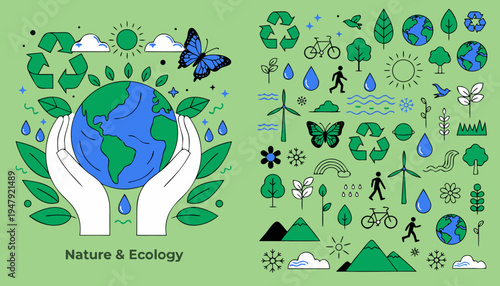 hand drawn vector illustration of an abstract background   nature 