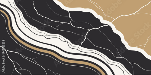 Abstract marble stone texture with flowing mineral veins, modern premium background.