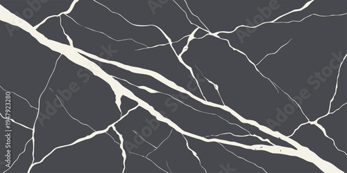 Black marble stone texture with detailed veins, premium abstract background for design.