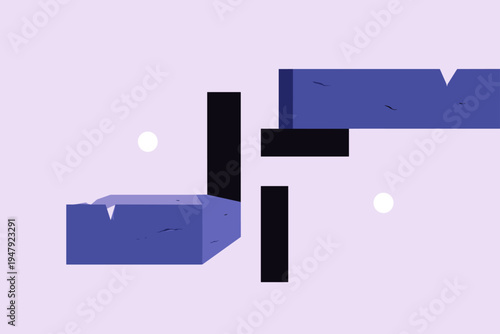 Brutalist Zine Layout with Raw Cut-and-Paste DIY Texture