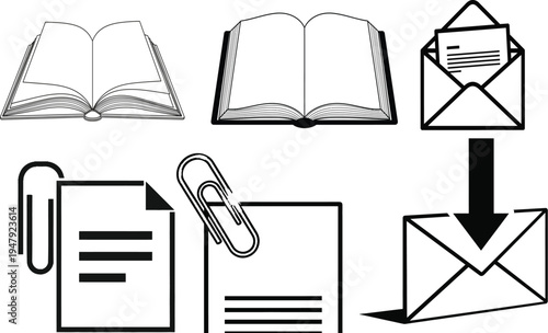 Email attachment and document transmission illustration