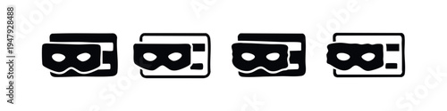 Virtual Reality (VR) Headset Icons Set for Metaverse, Gaming, and Digital Experiences