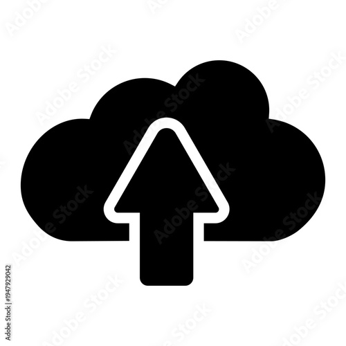 Cloud service vector icon. Cloud storage Illustration sign. Database symbol. Cloud drive logo.