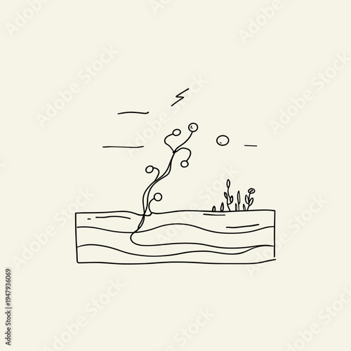 Cross-Section Diagram of a Hydrogen Fuel Cell Generating Clean Energy