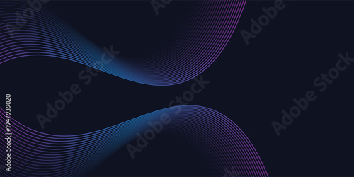 Amazing A stunning abstract and dynamic digital design with flowing colored waves over a dark background, smooth and curved lines, and a dotted pattern that creates a sense of movement and energy.