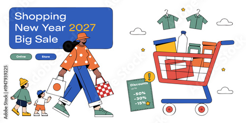 Shopping New Year 2027 Big Sale – Up to 50% Off on Fashion, Groceries, Essentials, and Family Shopping Deals Online and In‑Store