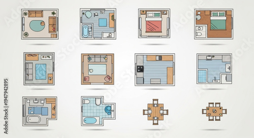 Diverse Floor Plan Collection - Architectural Layouts and Interior Designs.