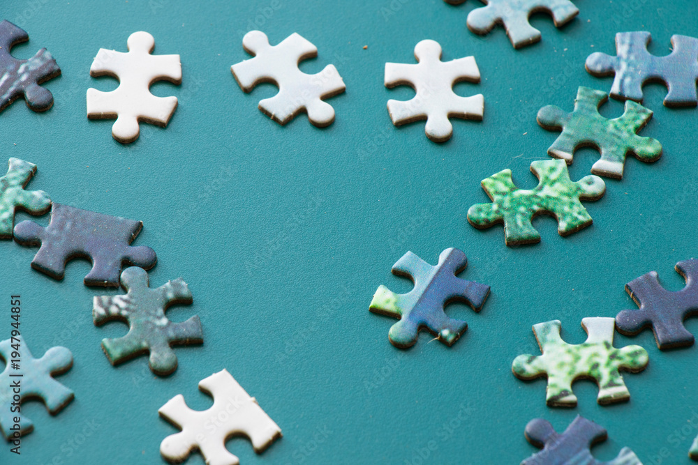 Obraz premium Colorful jigsaw puzzle