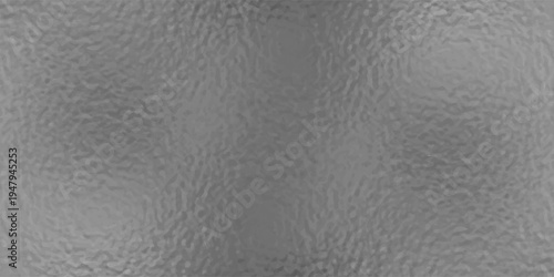 Silver gradient background. Foil paper, glitter effect. Chrome metal grey pattern. Gradation noise texture. Vector abstract illustration for web, card, bg, certificate design