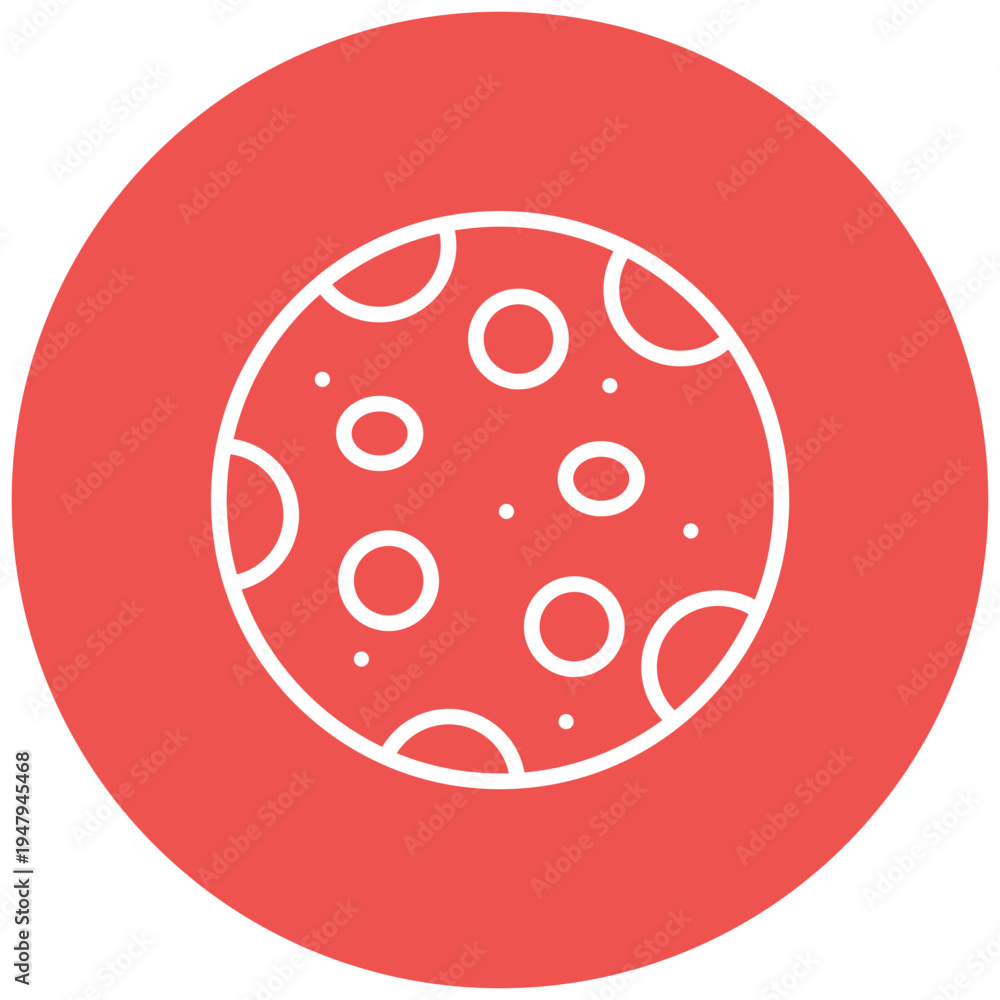 Fototapeta premium Full Moon Icon