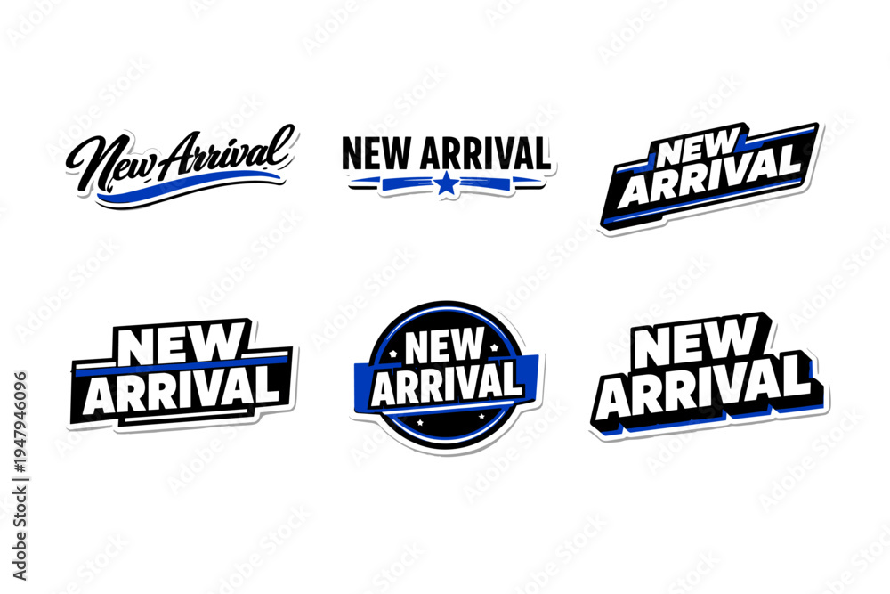 Obraz premium New arrival bold typography sticker design