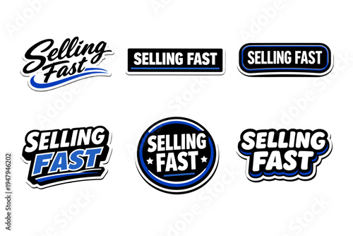Selling fast typography sticker for promotional use