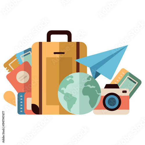 travel concept vector illustration design