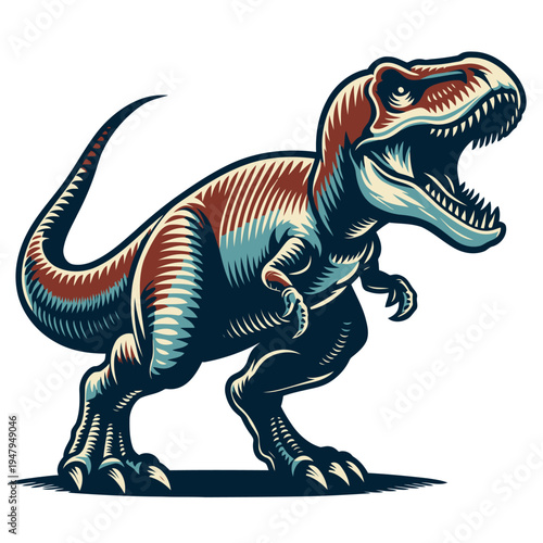 T-rex vector and illustration.