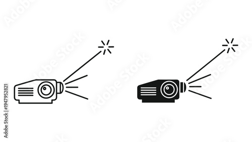 Projector Light Beam Presentation Technology