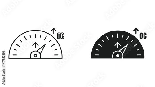 Overclocking Performance Gauge Speed Meter Indicator