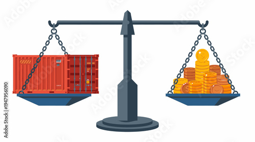 Tariffs Balancing Trade Goods and Financial Cost on a Precise Scale of International Commerce