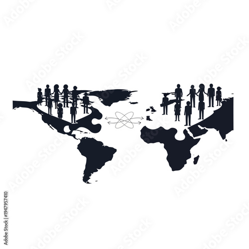 Global Teamwork People Connecting Worldwide.