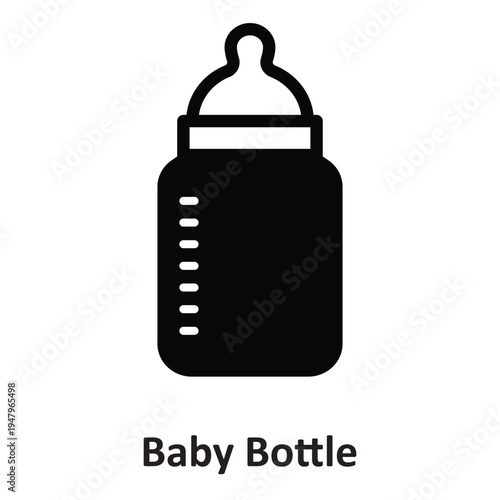 Baby Bottle Vector icon which can easily modify or edit