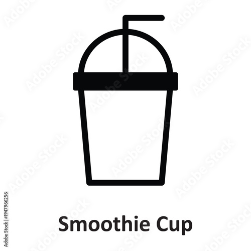  Smoothie Cup Vector icon which can easily modify or edit