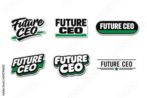 Future ceo motivational typography sticker