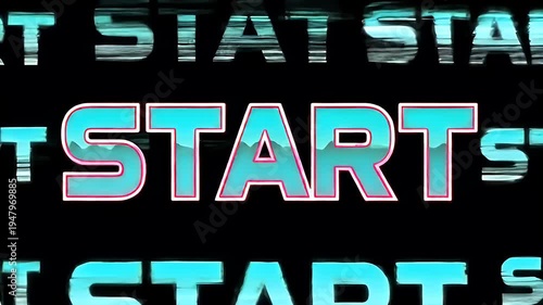 Start Button Animation Video Background.