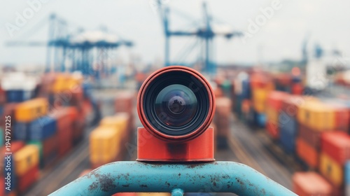 Offshore shipping lane congestion illustrating maritime trade disruption as multiple cargo vessels queue outside a strategic port entry channel.