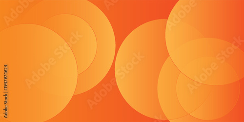 abstract orange circular background. Dynamic sound wave. Design element. Vector illustration