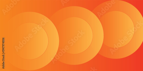 abstract orange circular background. Dynamic sound wave. Design element. Vector illustration