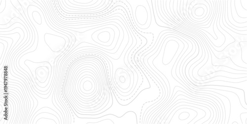 Topographic map background. Grid map.  Geographic abstract pattern. The topo contour or wallpaper. Mountain trail terrain or path. Vector illustration.