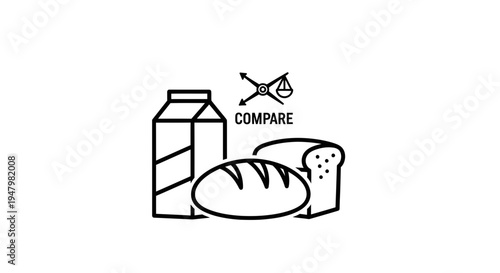 Compare food products, nutrition, and healthy eating choices