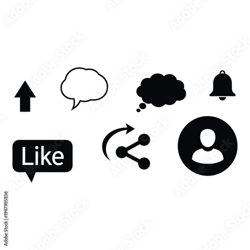 Black and white illustration of a mixing board with microphone headphones