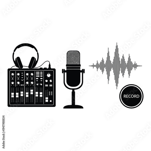 Black silhouette of a person sitting in a meditative pose isolated on white background