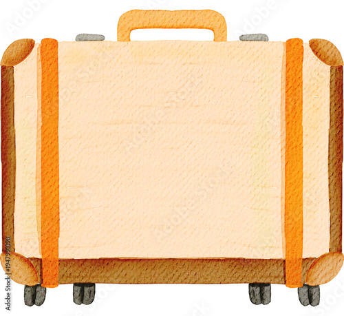 Vintage suitcase illustration