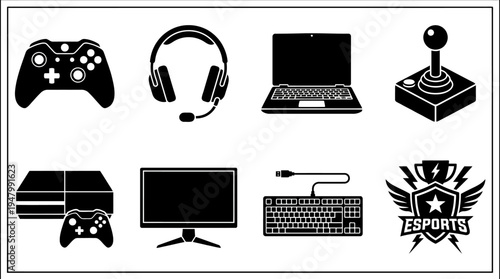 Gaming Icons for Consoles, E-Sports, and Competitive Play