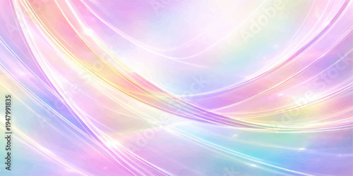 An artistic vector illustration of a bright abstract colorful background featuring glowing blue and pink wave patterns with energetic motion lines for a modern wallpaper design concept