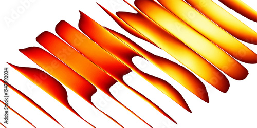 An abstract nature design featuring a set of red and orange hot chili peppers as an artistic vector illustration element on a colorful background