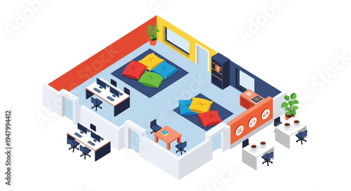 Modern Agile Workspace Concept for High-Growth SaaS Startups and Creative Agencies