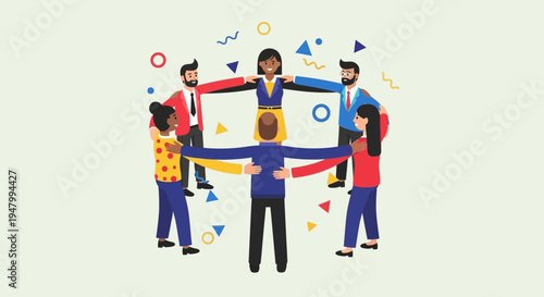 Inclusive Team Building and Collaborative Corporate Culture Solution for Modern Global Business Environments