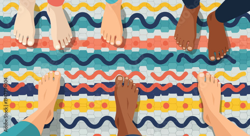 Inclusive Corporate Culture and Diverse Team Unity Concept for Modern Creative Workplace Marketing Campaigns