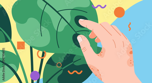 Human-Centric Biophilic Design Concept Representing Tactile Sensory Connection and Wellness for High-End Brand Storytelling